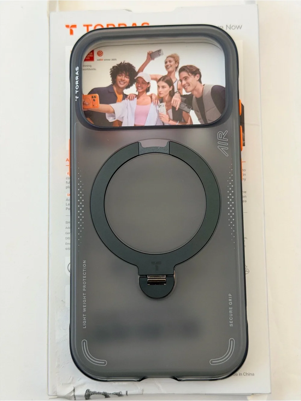TORRAS Ostand Q3 Air, Shockproof Magnetic Case with 360° Stand, iPhone 17 Pro